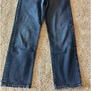 Levi’s ankle cropped straight leg jeans